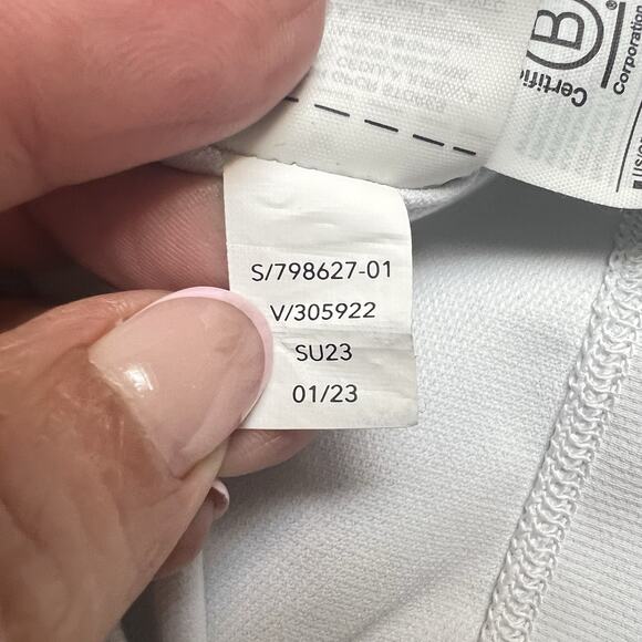 Athleta Sunchaser Top Women's XL UPF Long Sleeve Size XL White Zip Pocket - Picture 13 of 14